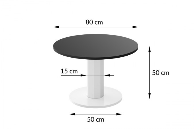 SOLO MINI 80 round coffee table
